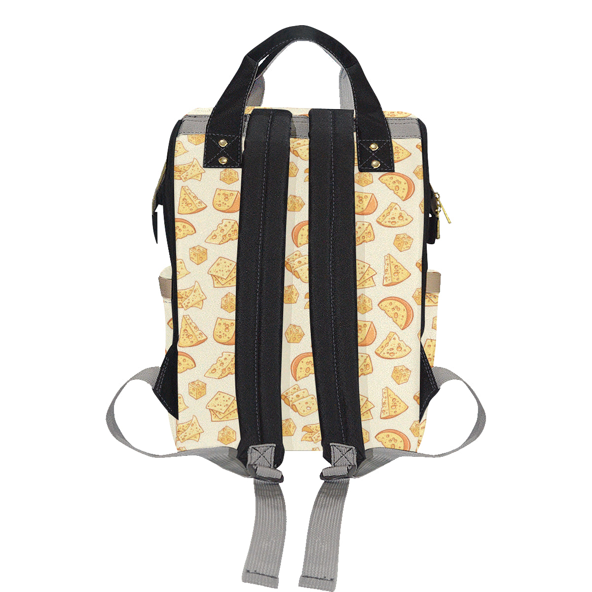 Cheese Pattern Print Design 01 Diaper Bag Backpack