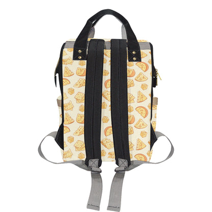 Cheese Pattern Print Design 01 Diaper Bag Backpack