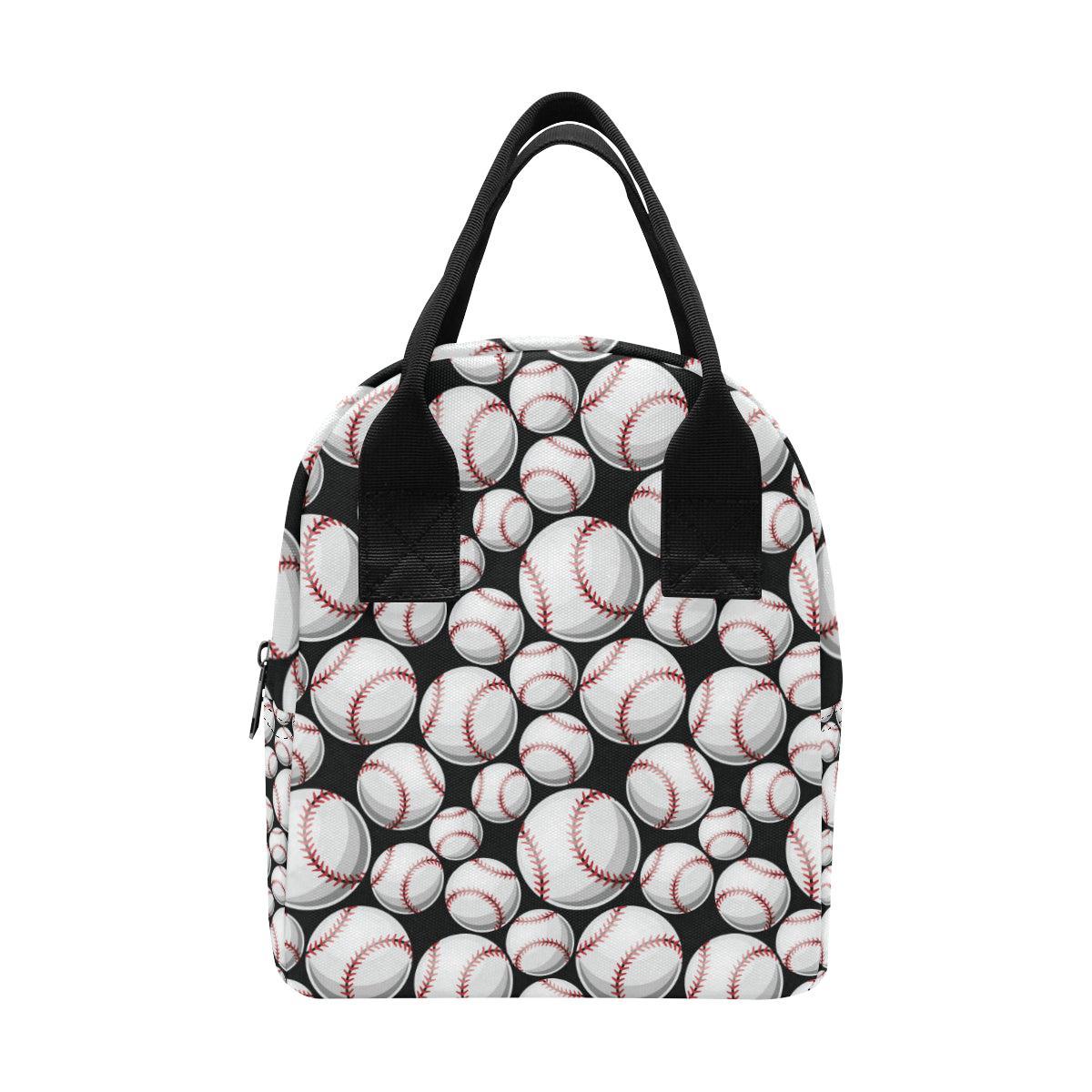 Baseball Black Background Insulated Lunch Bag