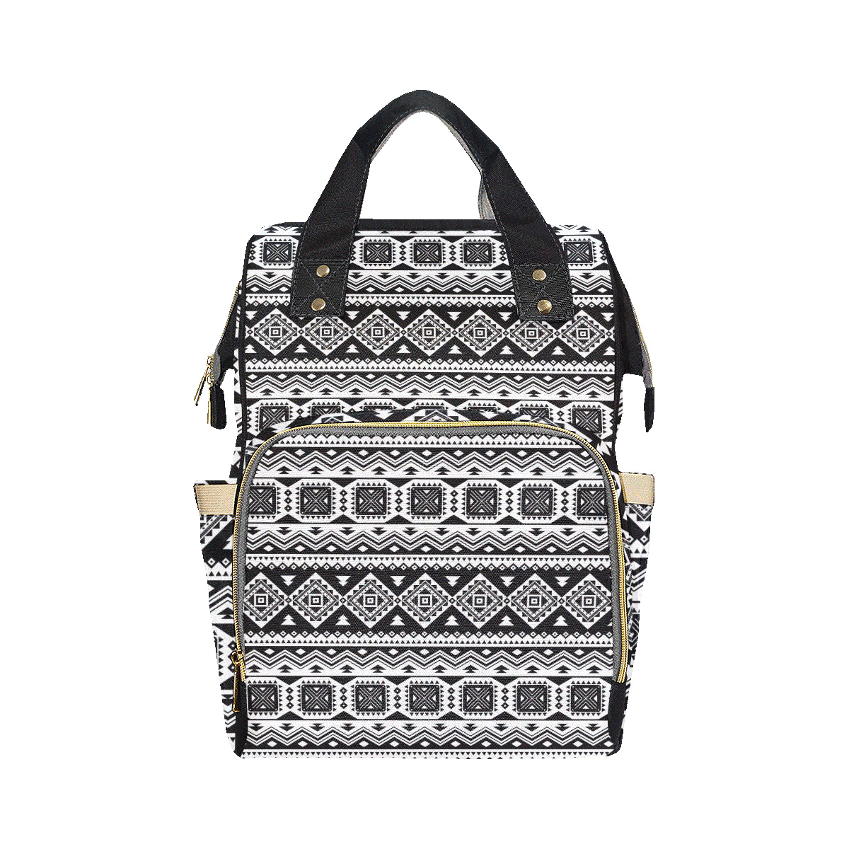 Aztec Pattern Print Design 08 Diaper Bag Backpack