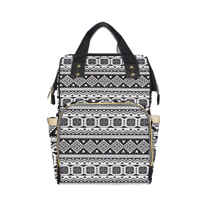 Aztec Pattern Print Design 08 Diaper Bag Backpack
