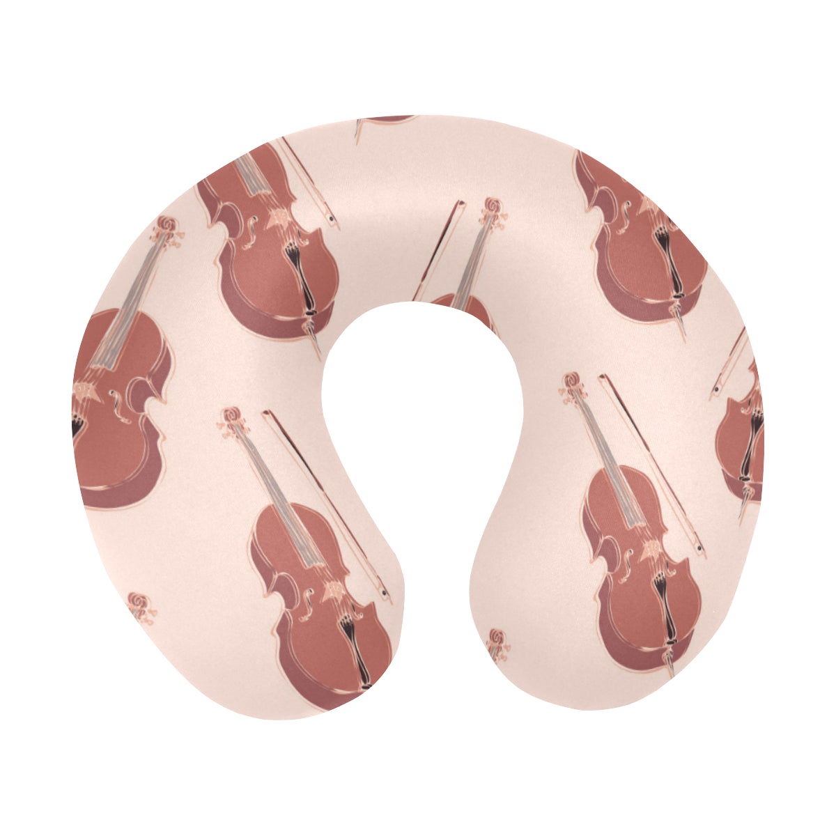 Cello Pattern Print Design 03 U-Shaped Travel Neck Pillow