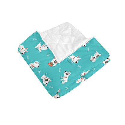 Bull Terriers Pattern Print Design 07 Premium Quilt