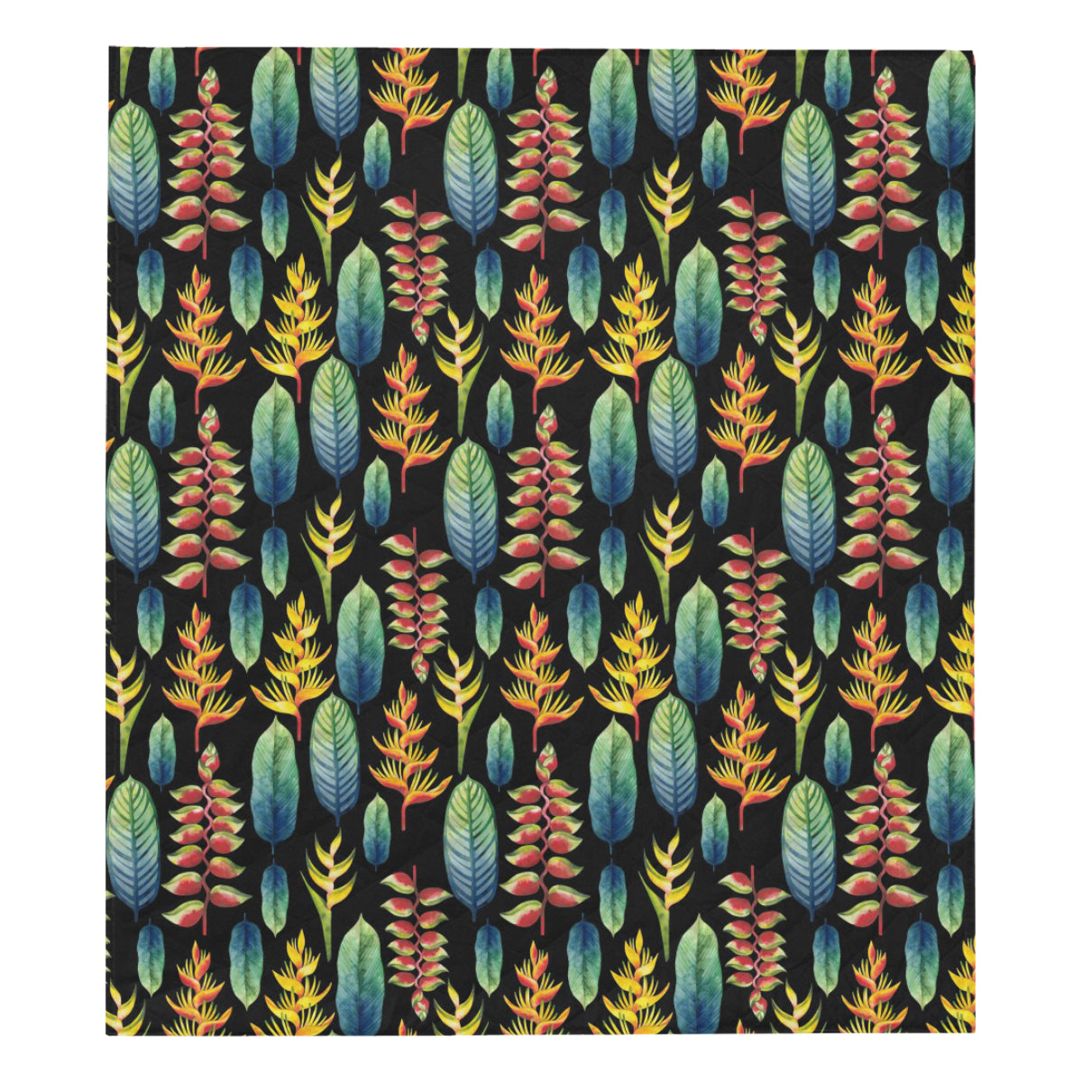 Heliconia Pattern Print Design HL03 Premium Quilt