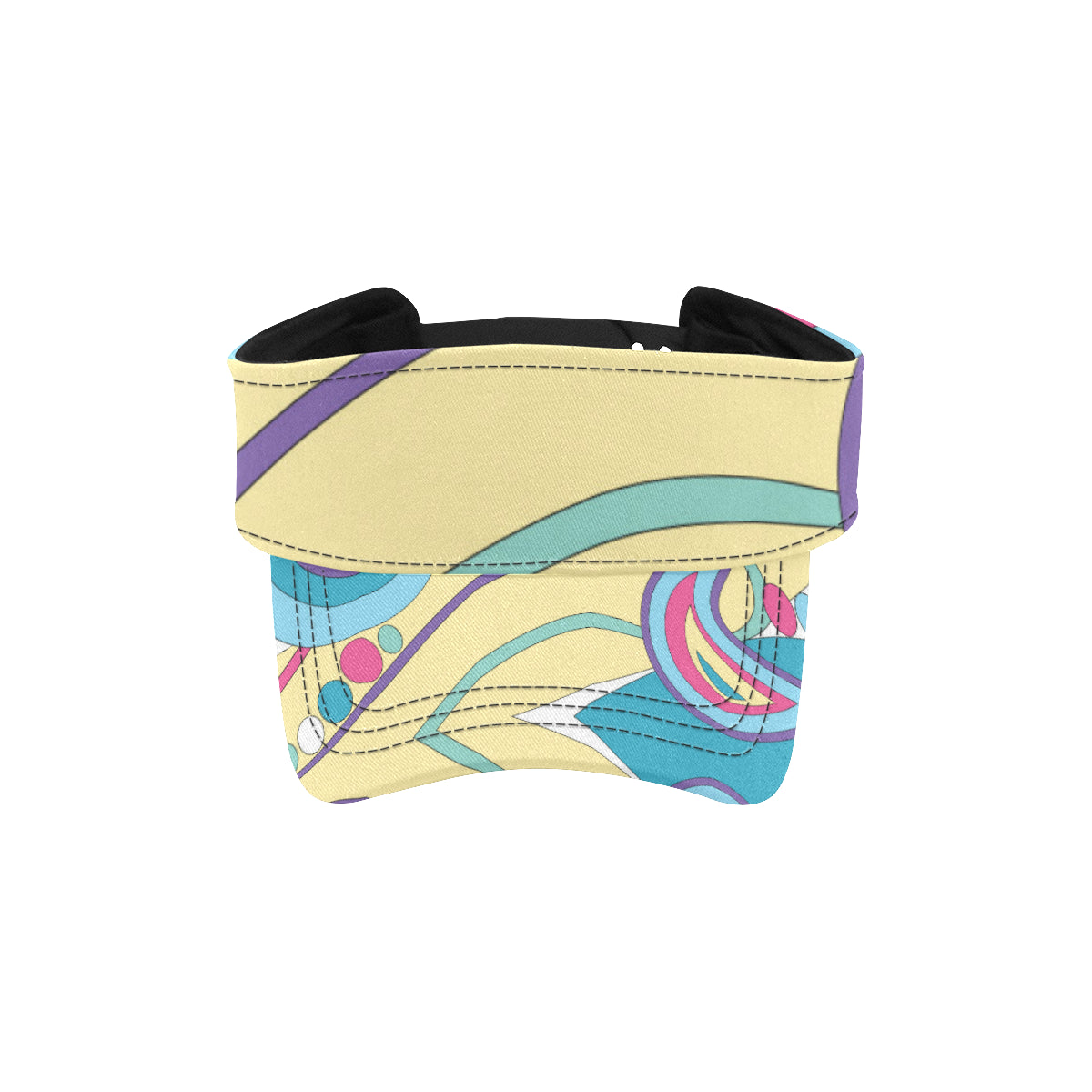 Funky Retro Pattern Print Design A01 Unisex Sun Visor