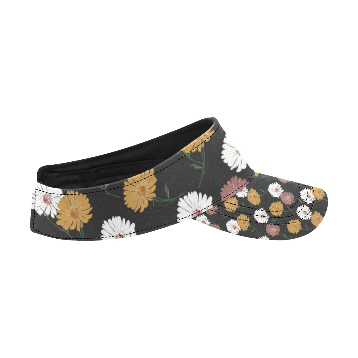 Daisy Pattern Print Design DS04 Unisex Sun Visor