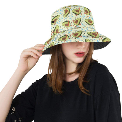 Avocado Pattern Print Design AC02 Unisex Bucket Hat