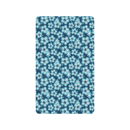 Hibiscus Flower Hawaiian Themed Rubber Doormat