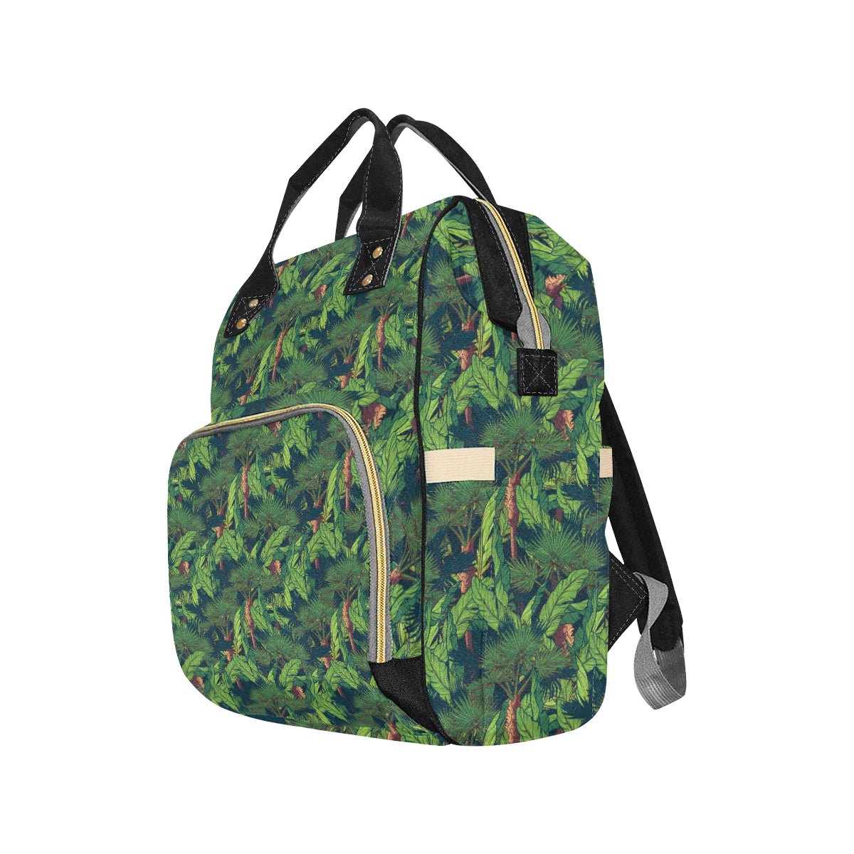 Rainforest Pattern Print Design A01 Diaper Bag Backpack