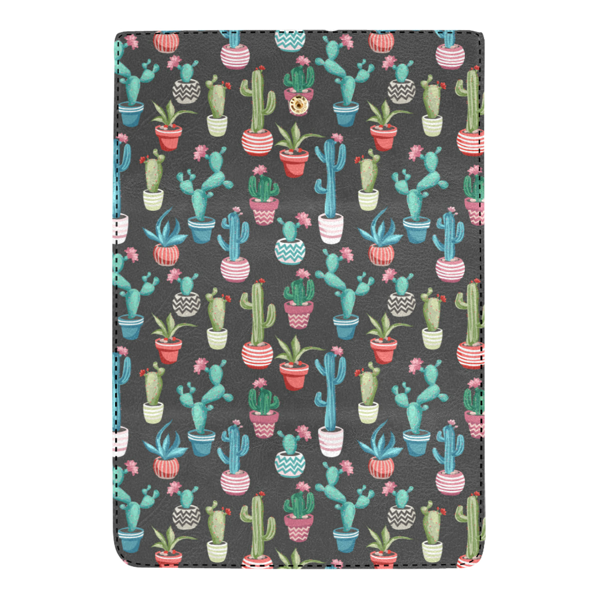 Cactus Pattern Print Design 02 Women's Trifold Wallet