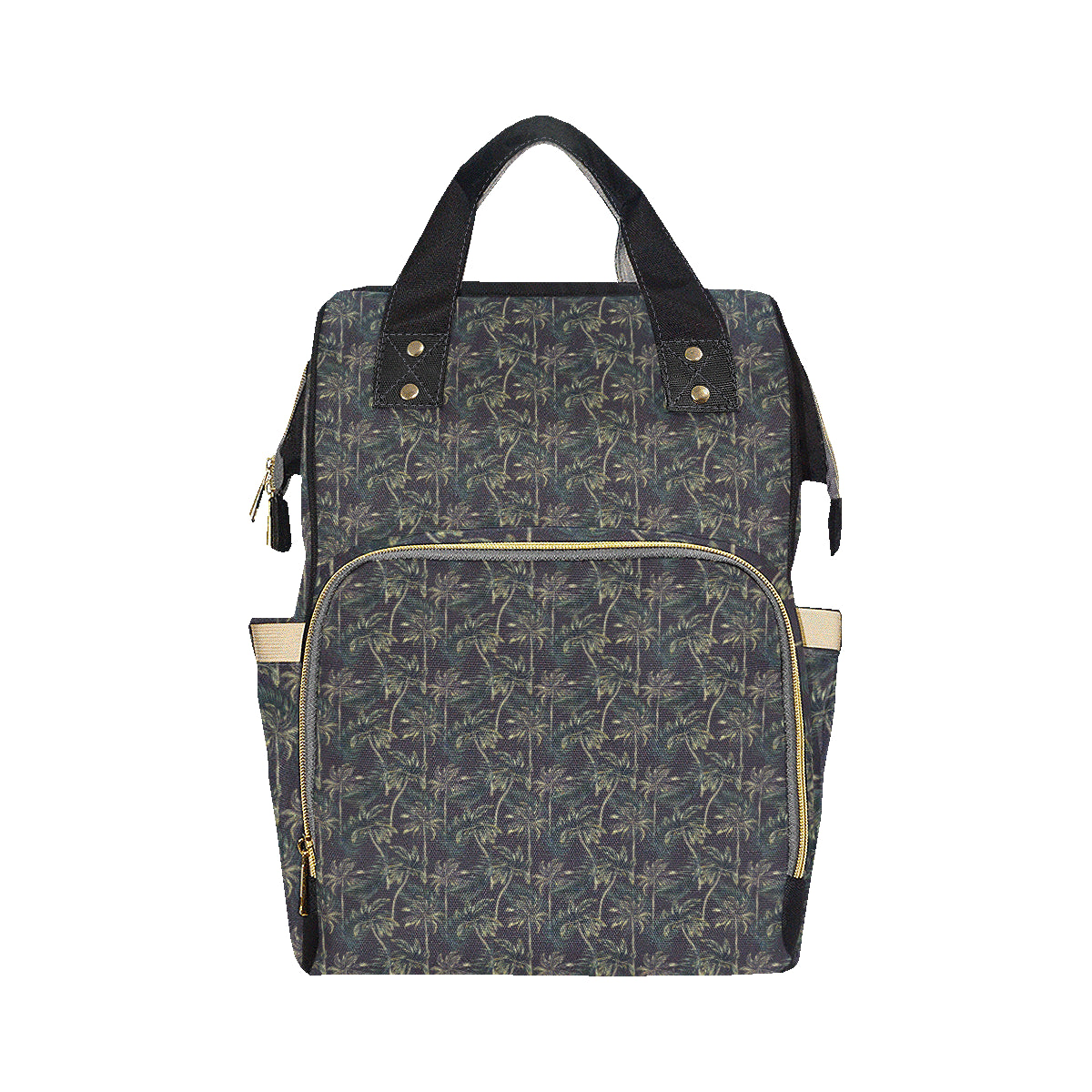 Palm Tree Background Design Print Diaper Bag Backpack