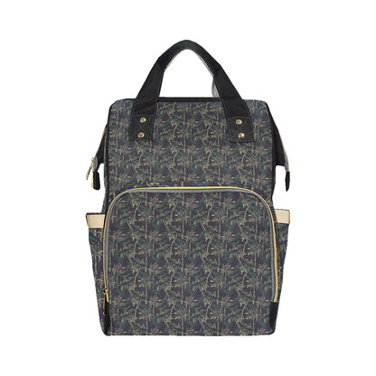 Palm Tree Background Design Print Diaper Bag Backpack