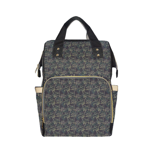 Palm Tree Background Design Print Diaper Bag Backpack