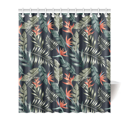 Bird Of Paradise Pattern Print Design BOP02 Shower Curtain