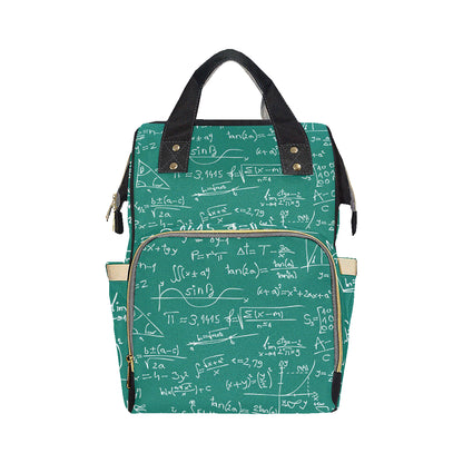 Math Pattern Print Design 01 Diaper Bag Backpack