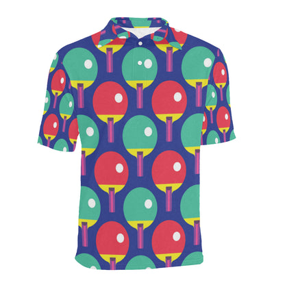 Ping Pong Pattern Print Design A03 Men Polo Shirt