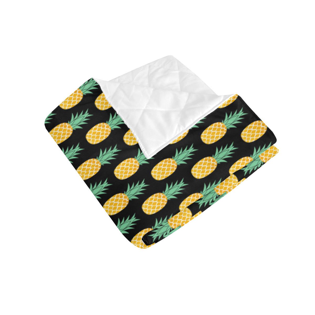 Pineapple Pattern Print Design A03 Premium Quilt