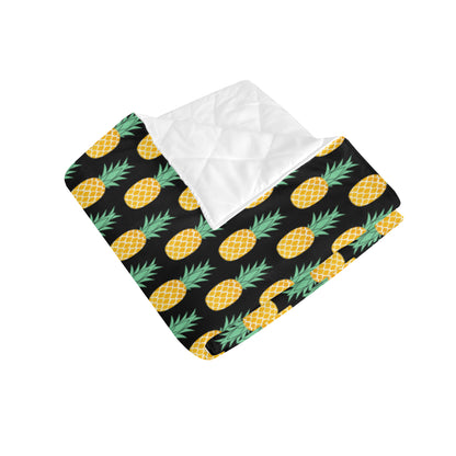 Pineapple Pattern Print Design A03 Premium Quilt