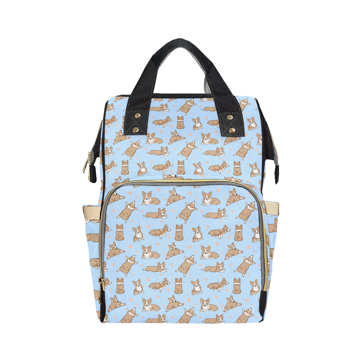 Pembroke Welsh Corgis Pattern Print Design A05 Diaper Bag Backpack