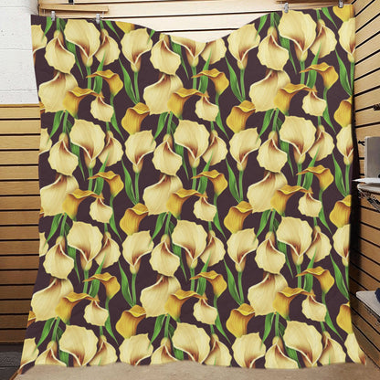 Lily Pattern Print Design LY013 Premium Quilt