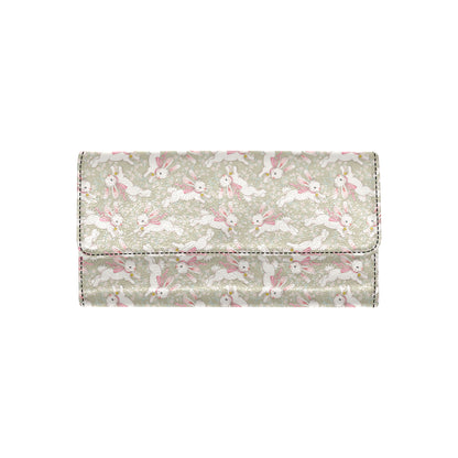 Bunny Pattern Print Design 06 Women's Trifold Wallet