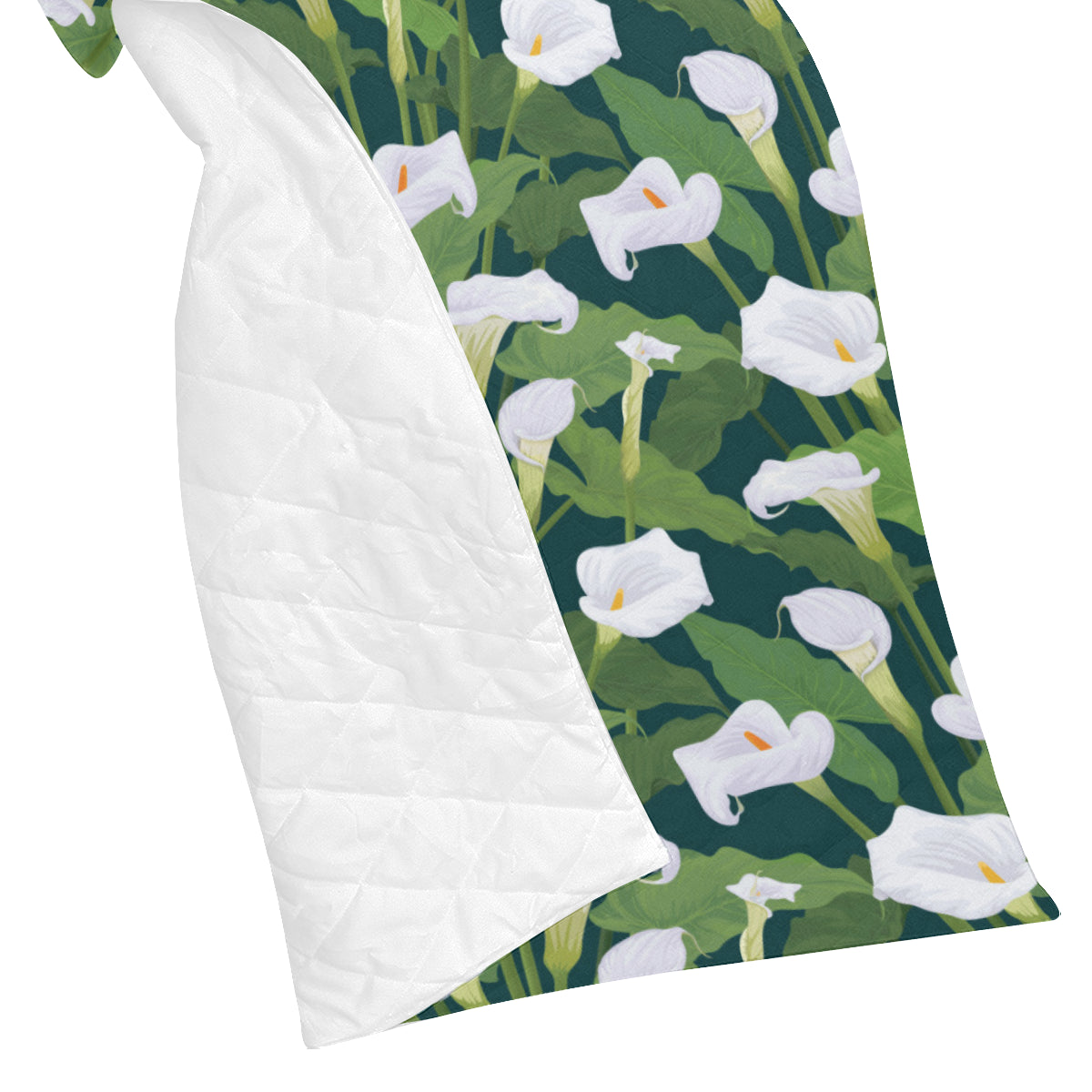 Lily Pattern Print Design 04 Premium Quilt