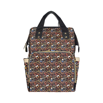 Butterfly Pattern Print Design 08 Diaper Bag Backpack