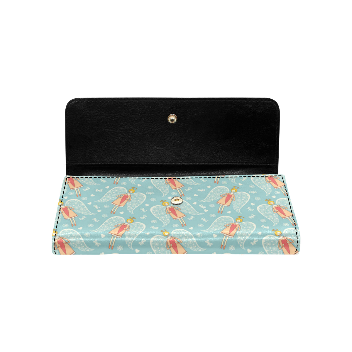Angel Pattern Print Design 01 Women's Trifold Wallet