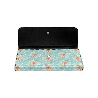 Angel Pattern Print Design 01 Women's Trifold Wallet