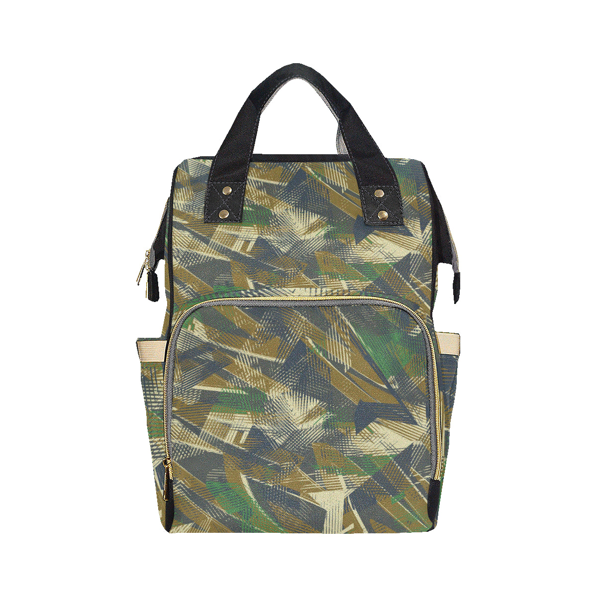 Military Camouflage Pattern Print Design 01 Diaper Bag Backpack