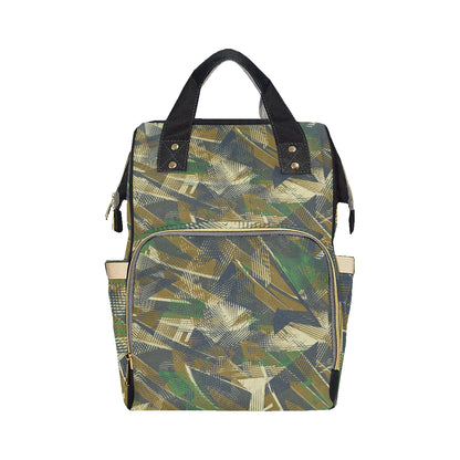 Military Camouflage Pattern Print Design 01 Diaper Bag Backpack