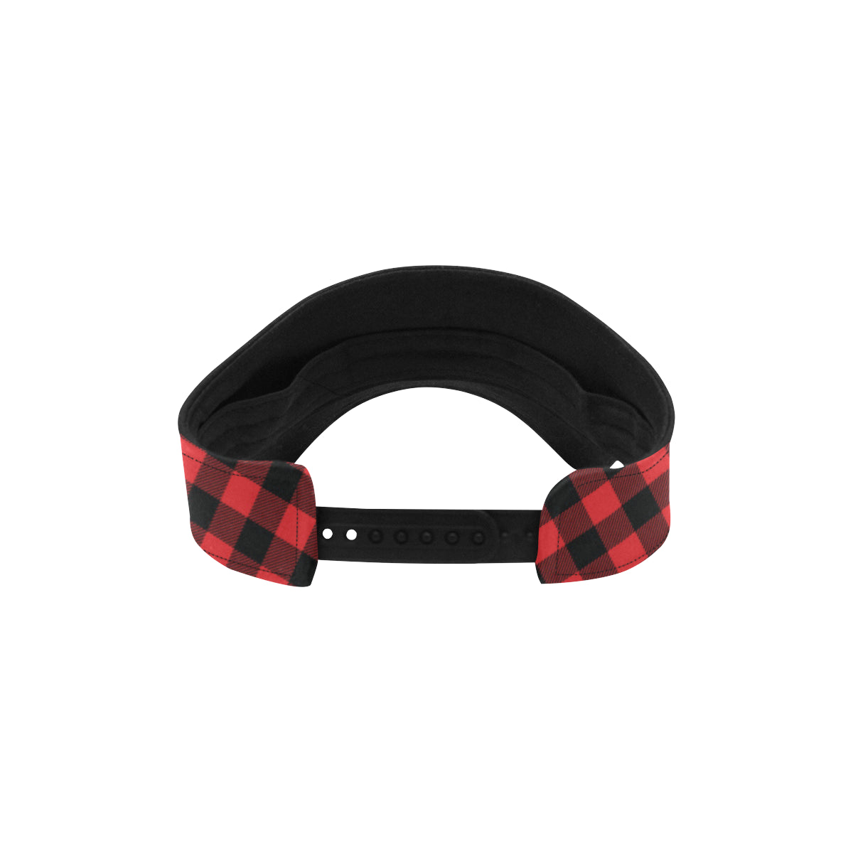 Red Black Buffalo Tartan Plaid Pattern Unisex Sun Visor