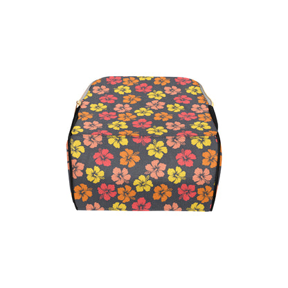 Hibiscus Pattern Print Design HB024 Diaper Bag Backpack