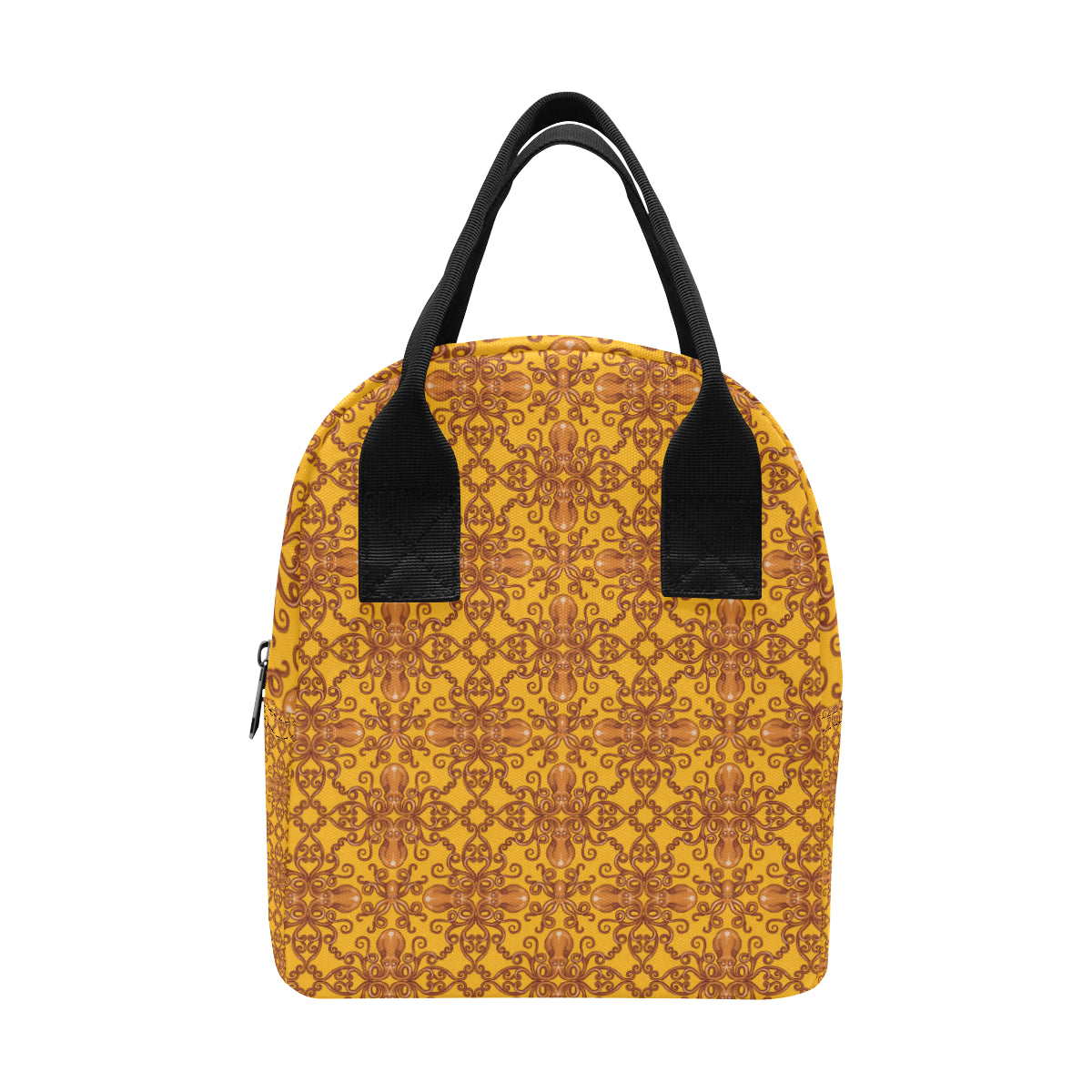 Octopus Background Design Print Insulated Lunch Bag