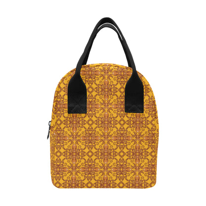 Octopus Background Design Print Insulated Lunch Bag