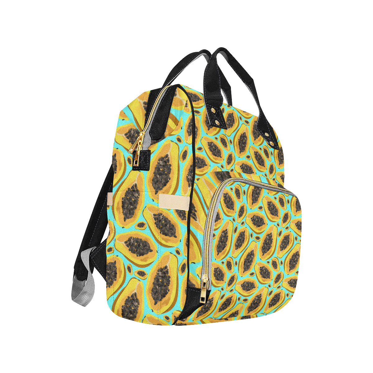 Papaya Pattern Print Design PP03 Diaper Bag Backpack