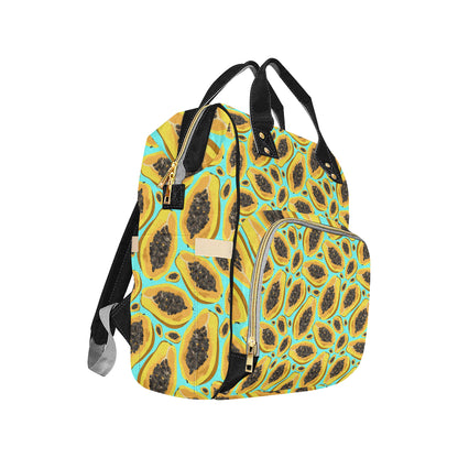 Papaya Pattern Print Design PP03 Diaper Bag Backpack