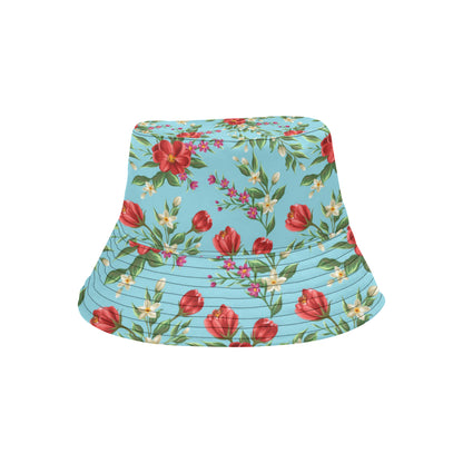 Summer Floral Pattern Print Design SF011 Unisex Bucket Hat