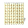 Poop Emoji Pattern Print Design A04 Shower Curtain