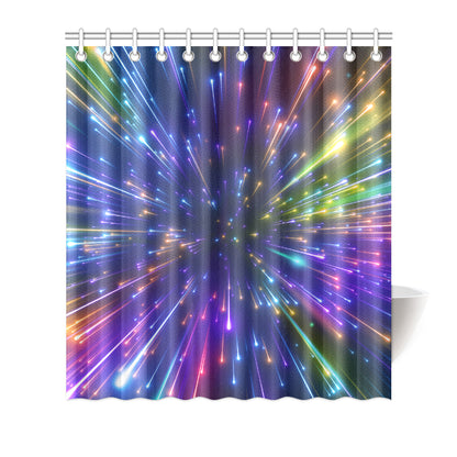 Celestial Rainbow Speed Light Shower Curtain