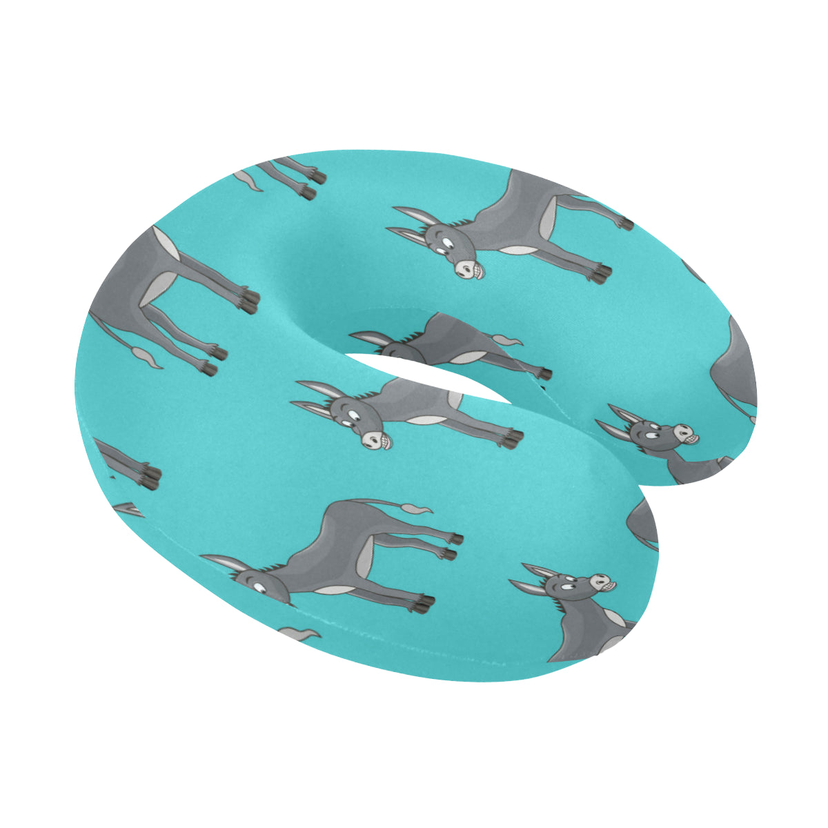 Donkey Pattern Print Design 01 U-Shaped Travel Neck Pillow