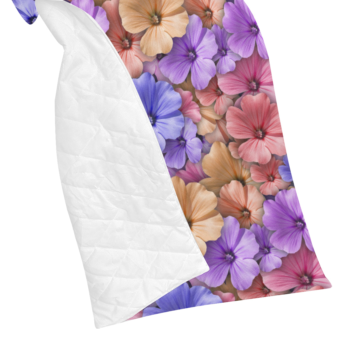 Colorful Geranium Pattern Premium Quilt