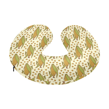 Corn Pattern Print Design 01 U-Shaped Travel Neck Pillow