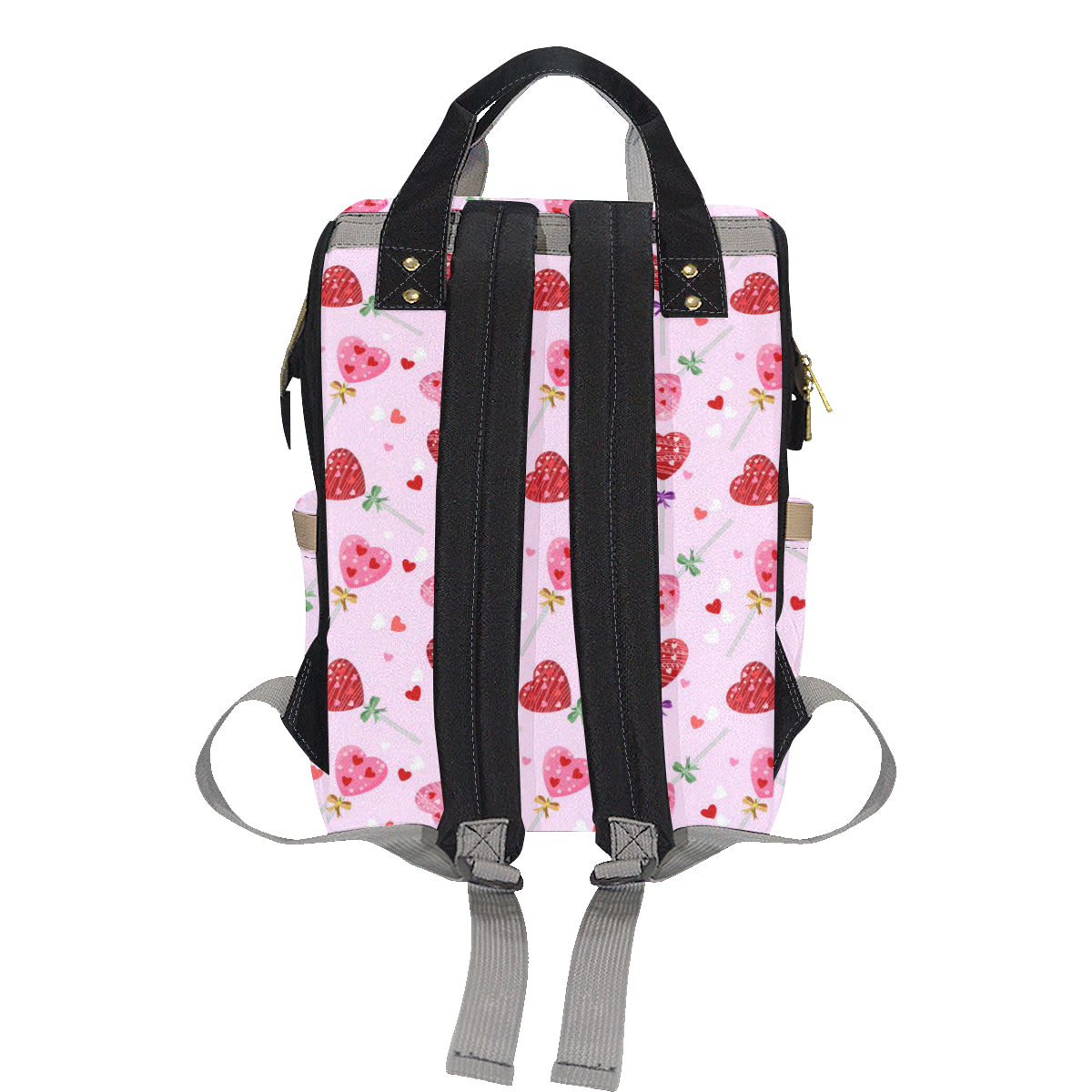 Lollipop Pattern Print Design LL07 Diaper Bag Backpack