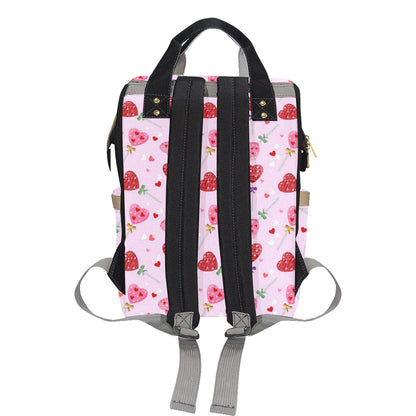 Lollipop Pattern Print Design LL07 Diaper Bag Backpack