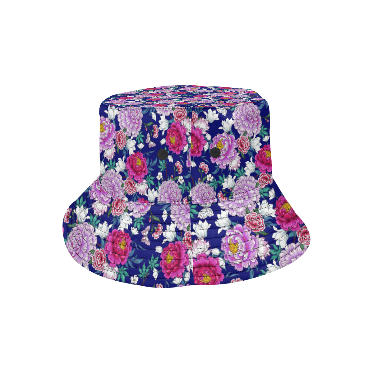 Dahlia Pattern Print Design DH013 Unisex Bucket Hat