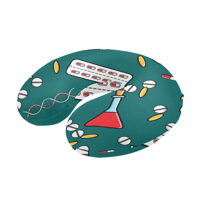 Nurse Pattern Print Design A05 U-Shaped Travel Neck Pillow