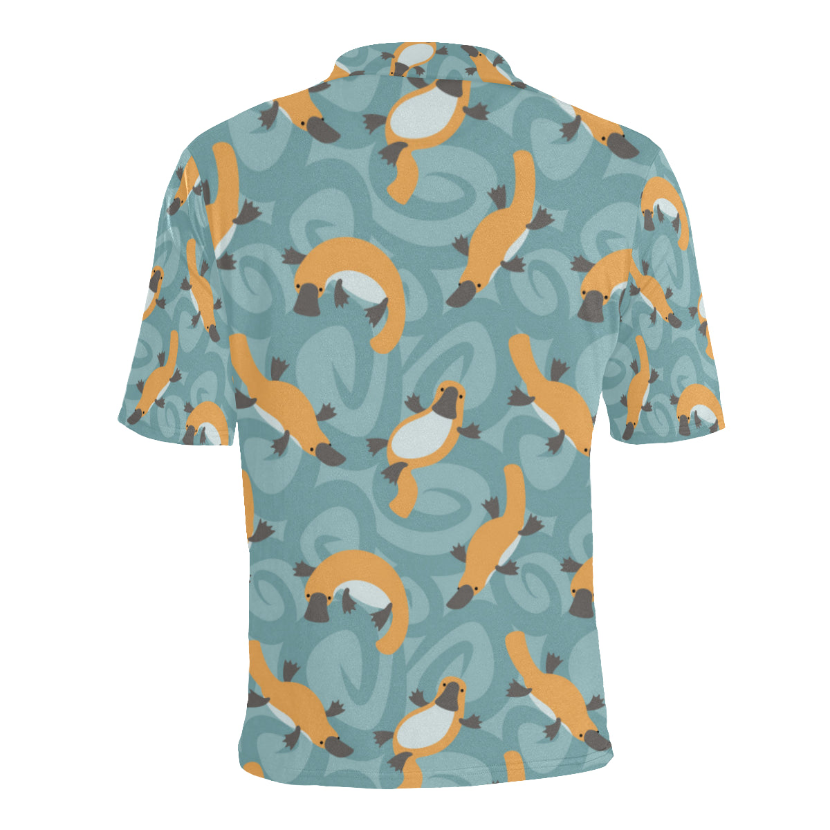 Platypus Pattern Print Design A01 Men Polo Shirt