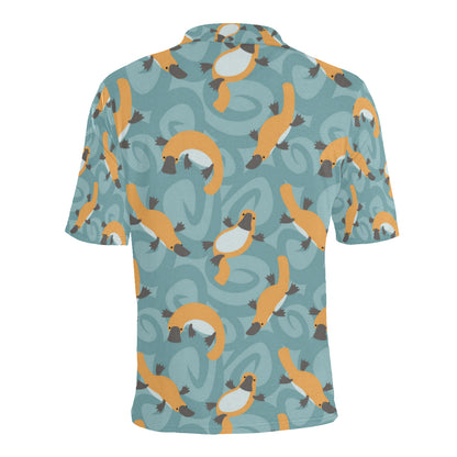 Platypus Pattern Print Design A01 Men Polo Shirt