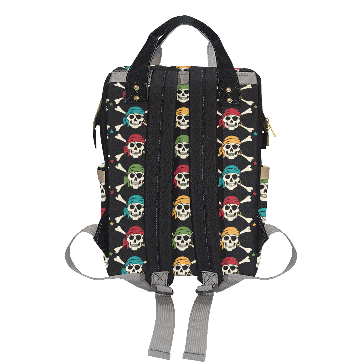 Pirate Pattern Print Design A01 Diaper Bag Backpack